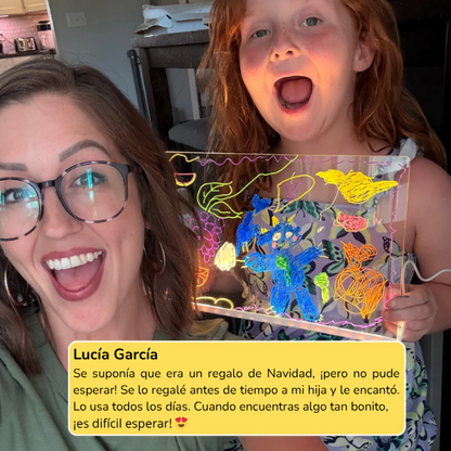 BrilloPad™ Pizarra luminosa LED